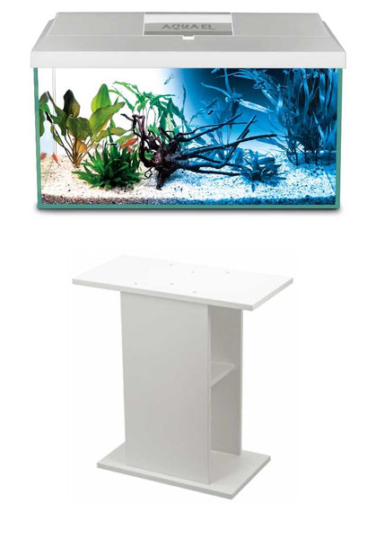 AquaEl Leddy Day and Night 75 Aquarium and Stand White