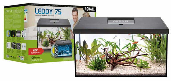 AquaEl Leddy Day and Night 75 Aquarium Black