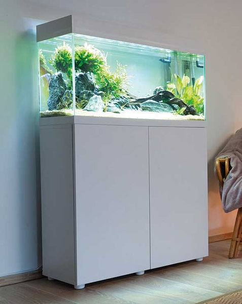 AquaEl Optiset 125 Aquarium and Cabinet White