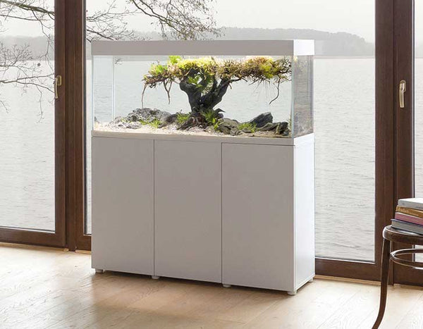 AquaEl Optiset 240 Aquarium and Cabinet White