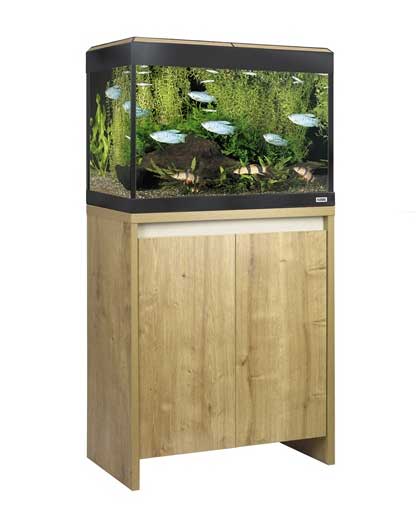 Fluval Roma 90 LED Aquarium and Cabinet Oak