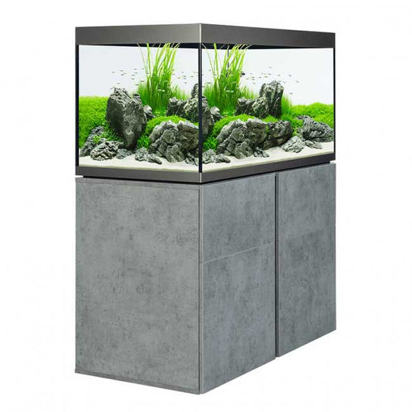 Fluval Siena 270 Aquarium and Cabinet Chicago Concrete
