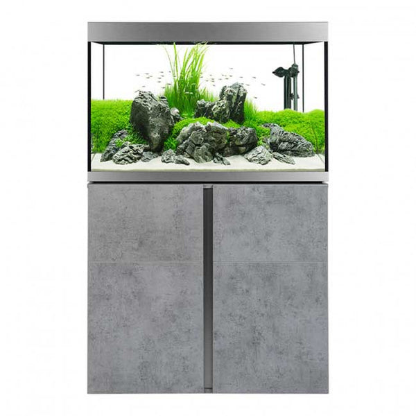 Fluval Siena 270 Aquarium and Cabinet Chicago Concrete