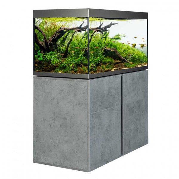 Fluval Siena 330 Aquarium and Cabinet Chicago Concrete